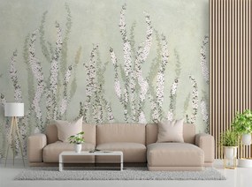 Gario Fototapeta Zvončekové malé kvety na pozadí steny Materiál: Vliesová, Rozmery: 150 x 105 cm