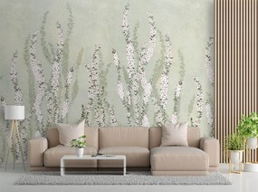 Gario Fototapeta Zvončekové malé kvety na pozadí steny Materiál: Vliesová, Rozmery: 200 x 140 cm