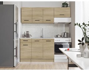 Kuchynská linka PATRICIA 180 cm, dub