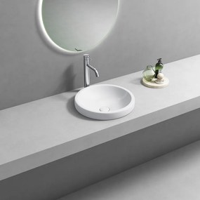 Aqualine Aqualine, ROLA keramické umývadlo zápustné, priemer 41cm, biela, NP545