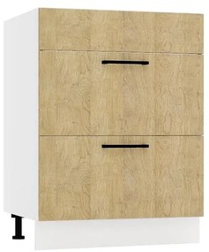 Kuchynská skrinka Denis D60PC S/2 zasl dub london/biela