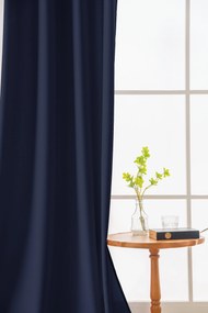 Záves OXFORD LIGHT 140x250 cm, tmavomodrý Zavesenie: Riasiaca páska