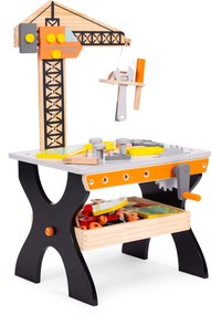 Drevená dielňa pre deti stôl na náradie ECOTOYS
