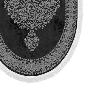 Sada 2 kusů koupelnových podložek Orient Ornamental Black černá
