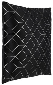 Eglo 420075 - Dekoračný vankúš SINGU 45x45 cm čierna/strieborná