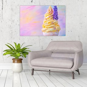 Obraz - Zmrzlina s levanduľou (90x60 cm)
