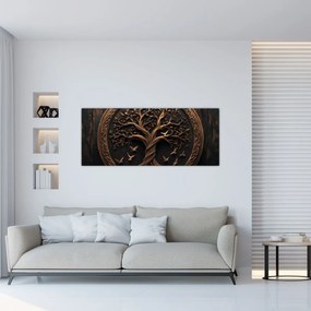 Obraz – Drevený strom života (120x50 cm)