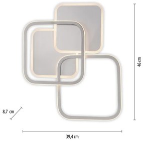 Leuchten Direkt 14117-55 - LED Stropné svietidlo LED/36W/230V matný chróm