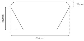 LED Kúpeľňové stropné svietidlo NEMO LED/17W/230V IP44 zlatá