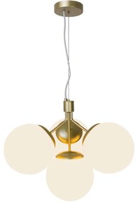 Nordlux - Luster na lanku IVONA 4xE27/28W/230V zlatá