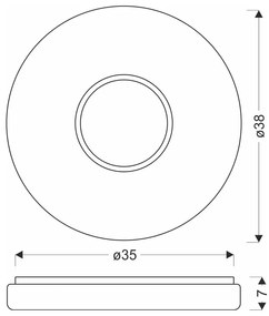 Biele LED stropné svietidlo 38x38 cm Bubbles – Candellux Lighting
