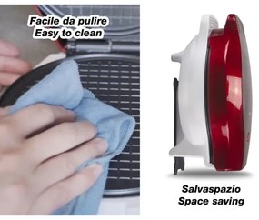 Beper - 2v1 vaflovač 1000 W/230 V, červený