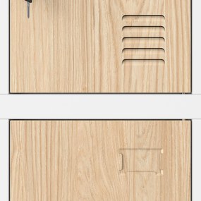 Šatňová skriňa MARCIN, 900 x 1850 x 400 mm, Eco Design: biela/dub sonoma