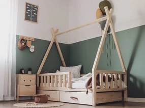 Detská posteľ Ourbaby TIPI 180x80 prírodná cm