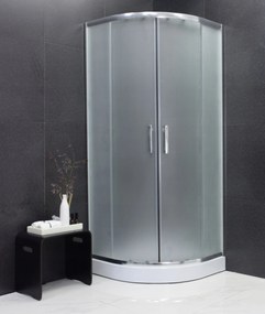 Sprchovací kút MAXMAX MEXEN RIO mat - štvrťkruh 90x90 cm, 863-090-090-01-30