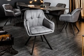 Sivá jedálenská stolička Lounger »