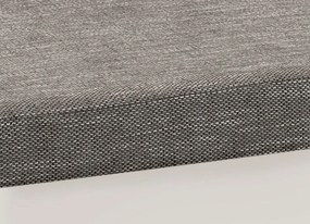 Sedacia súprava Rumba, tvar U, biela ekokoža/melírová tkanina