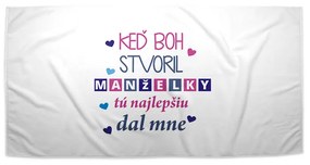 Sablio Uterák Keď Boh stvoril manželky - 50x100 cm