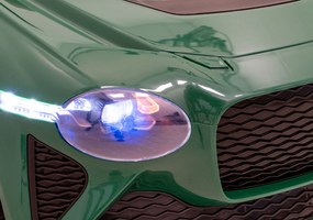 Ramiz Bentley Bacalar batériové auto pre deti Zelené + diaľkové ovládanie + EVA + pomalý štart + LED Audio