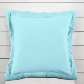 Biante Bavlnená obliečka na vankúš s lemom Moni MO-046 Ľadová modrá 60 x 60 cm