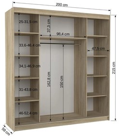 Šatníková skriňa. Vlastná spoľahlivá doprava až k Vám domov. 1058075