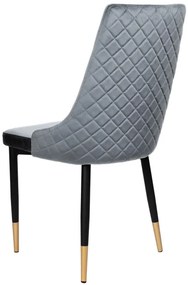 Jedálenská stolička VERMONT zamatová, grafitová