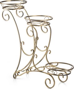 STOJAN NA KVETINÁČ FIORINA 79X79 CM ZLATÁ