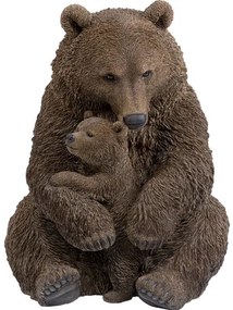 Cuddle Bear Family dekorácia hnedá 81 cm