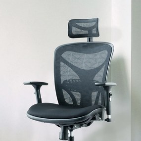 Ergonomická kancelárska stolička MOSH Airflow 601 – čierna