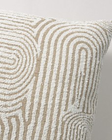 Karin - jednoduchá obliečka, 60x40cm farba produktu béžová látka zapletaná, vzorované
