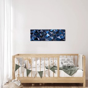 Obraz abstrakcie (s hodinami) (90x30 cm)