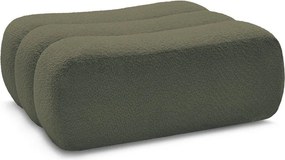 Zelená podnožka z textílie buklé Azra – Bobochic Paris