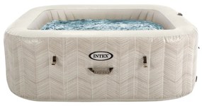 Intex Nafukovacia štvorcová hydromasážna jacuzzi pre 6 osôb 196x71 cm, prémiové príslušenstvo - INTEX 28472
