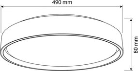 Brilagi-LED Stmievateľné svietidlo NANCI LED/60W/230V 3000-6500K pr. 49 cm biela +DO
