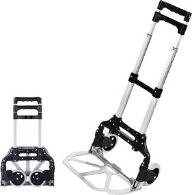 SKLADACÍ HLINÍKOVÝ PREPRAVNÝ VOZÍK 39,5 x 42 x 100 CM NOSNOSŤ: 70 KG