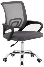 Kondela Kancelárska stolička, sivá/čierna, DEX 4 NEW