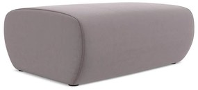 Zamatová podnožka v levanduľovej farbe Kapua – Makamii