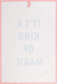 KITCHEN TALES Utierka s nápisom 50 × 70 cm – ružová