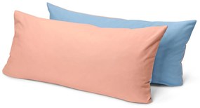 Obliečky na vankúš z renforcé, 2 ks, modrá a oranžová