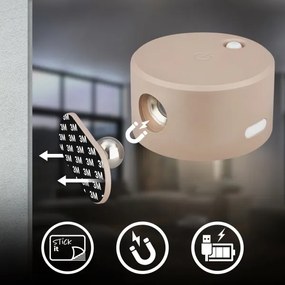 Briloner 3896011 - LED stmievateľné nabíjateľné nástenné svietidlo LED/1,6W/5V 1500 mAh béžová