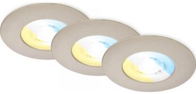 Briloner 7605032-SADA 3xLED Kúpeľňové stropné svietidlo 3xLED/4,9W/230V IP44 matný chróm