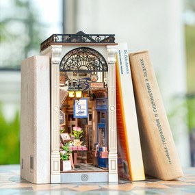 RoboTime 3D puzzle Knižná podpera Stretnutie vknižnej pasáži