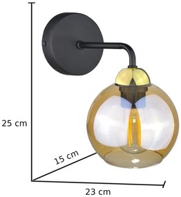 Nástenné svietidlo MELLE GOLD 1xE27/60W/230V