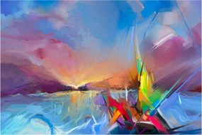 Obraz - Západ slnka (90x60 cm)