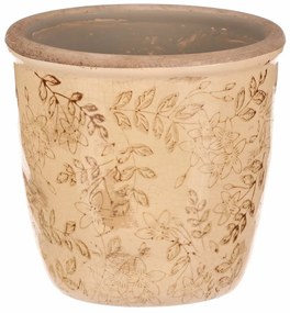 Keramický obal na kvety Flores retro, 14 x 13 cm, 14 cm