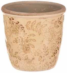 Keramický obal na kvety Flores retro, 14 x 13 cm, 14 cm