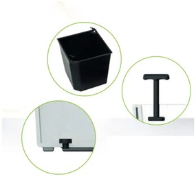 Hnedý matný kvetináč Gardenico Elise, výška 26 cm