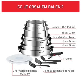 Antikoro súprava riadu 13 ks INGENIO Emotion L897DS04 – Tefal