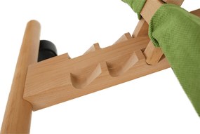 Kondela Ergonomická kľakačka, zelená/buk, GROCO