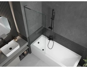 Mexen Next L, 1-krídlová vaňová zástena 70 x 150 cm, 6mm číre sklo, grafitový profil, 895-070-000-03-00-95